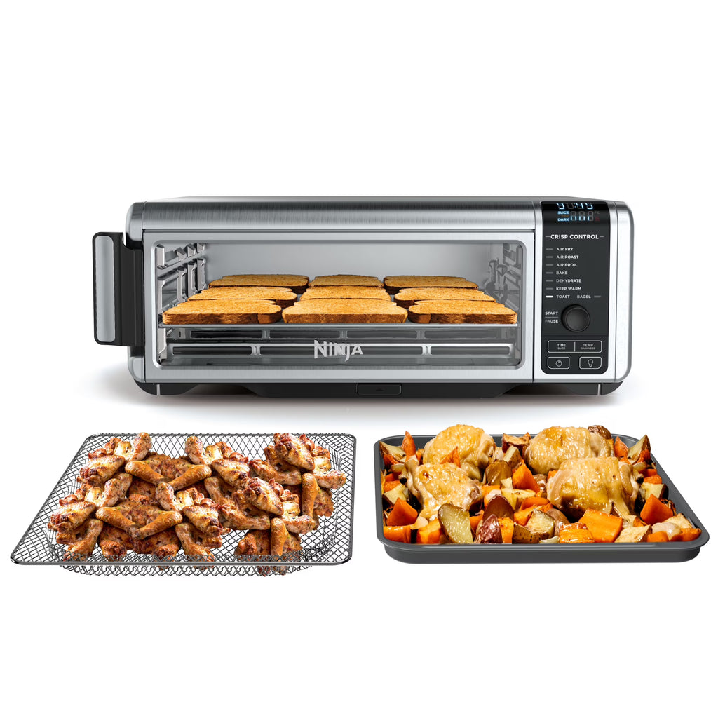 Ninja?? SP101 Foodia? 8 - in - 1 Digital Air Fry Oven, Flip - Away for Storage, Dehydrate, Keep Warm