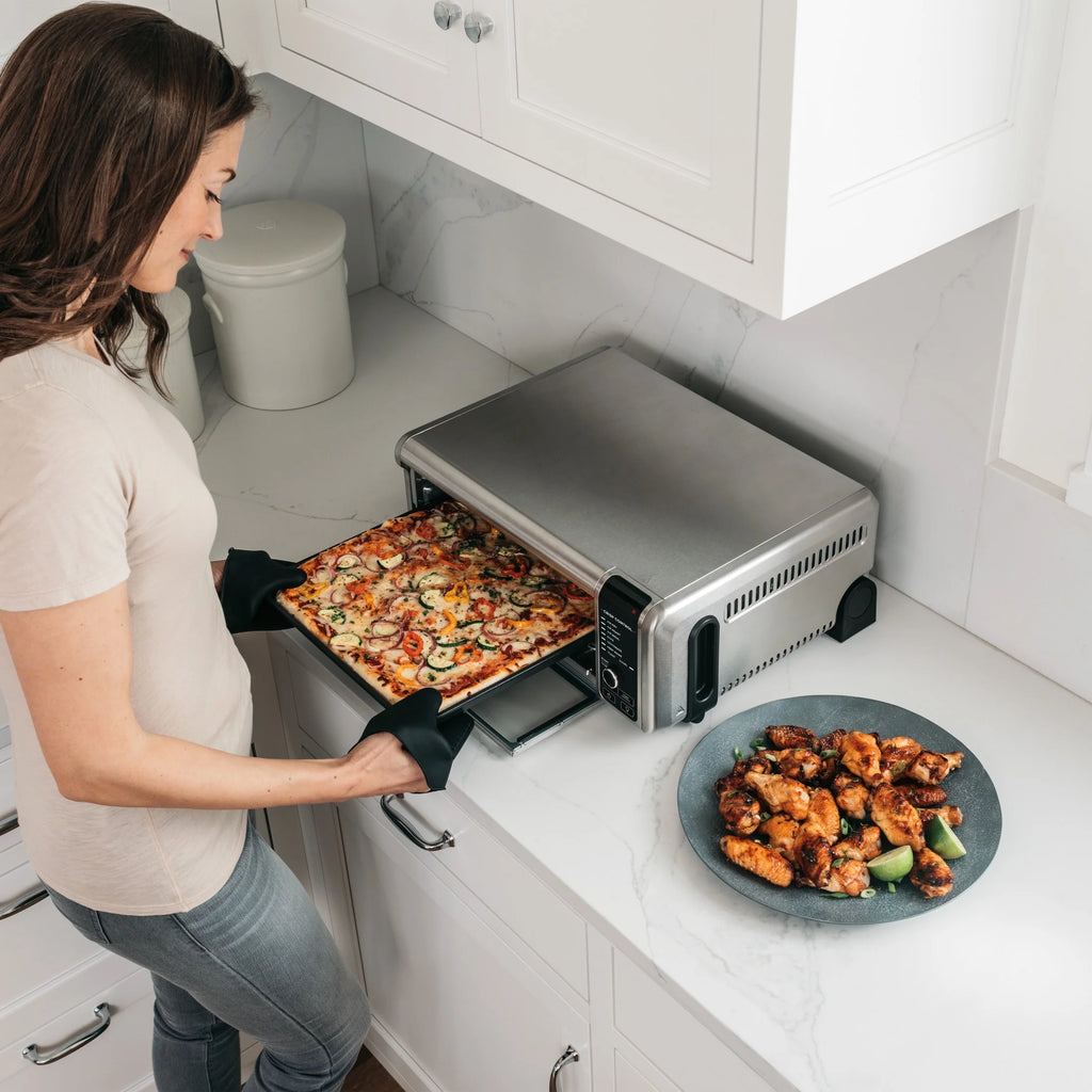 Ninja?? SP101 Foodia? 8 - in - 1 Digital Air Fry Oven, Flip - Away for Storage, Dehydrate, Keep Warm