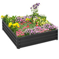 Outsunny 4' x 1' Galvanized Raised Garden Bed, Planter Bed with Steel