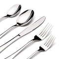 Acnusik Stainless Steel Flatware Service for 8, Utensils Cutlery Including Knife 40 Piece Silverware Set, Silver