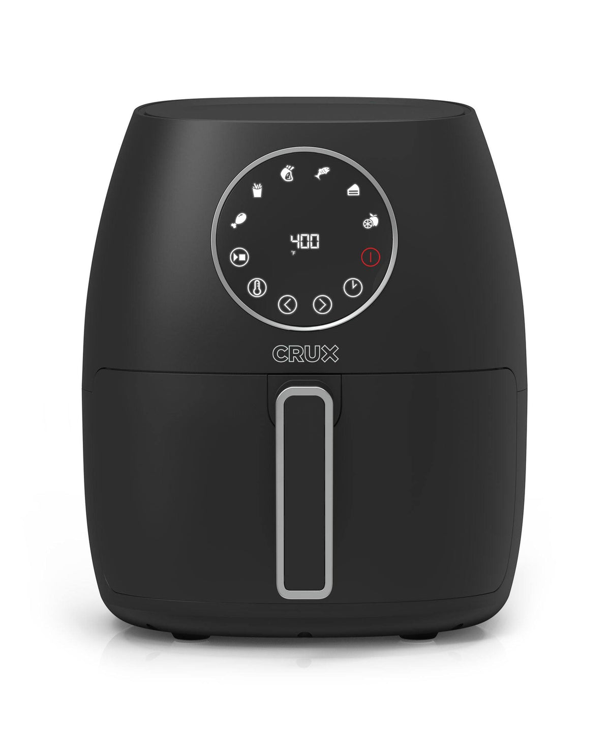 Crux 3.7-Qt. 1300 Watt Nonstick Digital Air Fryer - Matte Black