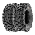 Sunf All-Terrain ATV UTV Tires 25x10 - 12 25x10x12 6 PR A033 (Pair of 2)