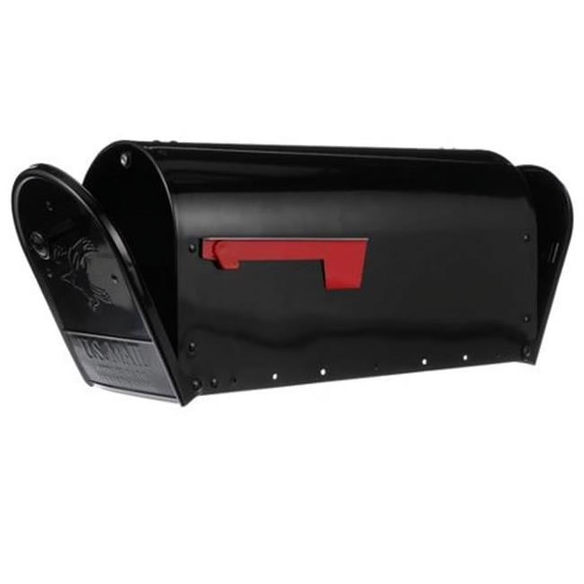 Solar Group Galvanized Double Door Mailbox, Outback Black