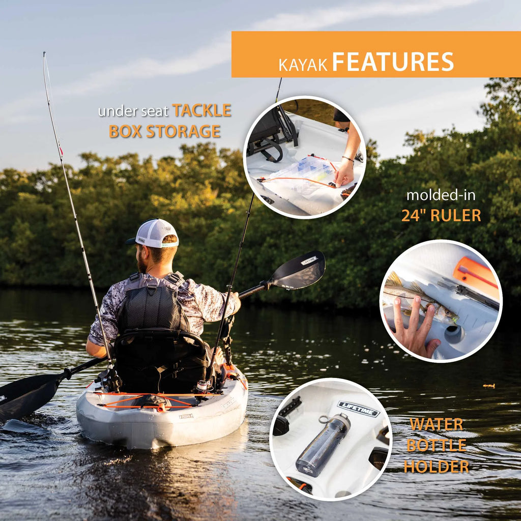 Lifetime Tamarack Pro 123 in Sit - on - Top Kayak, Eclipse Fusion (91058)