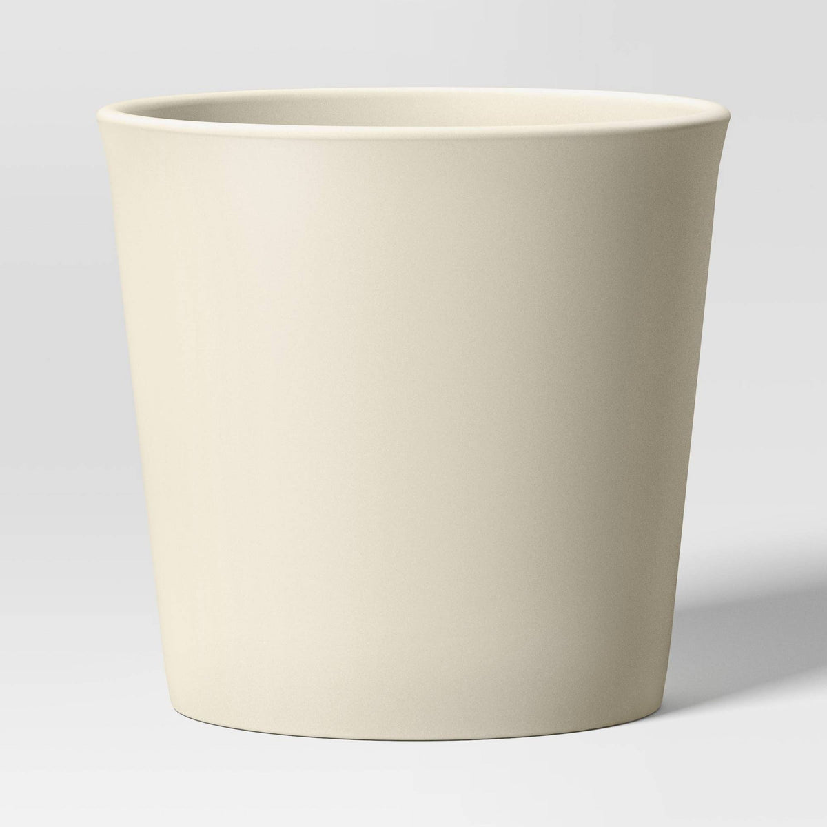 Aesthetic Plastic Indoor Outdoor Planter Pot Sour Cream 10.6"x10.6" - Threshold