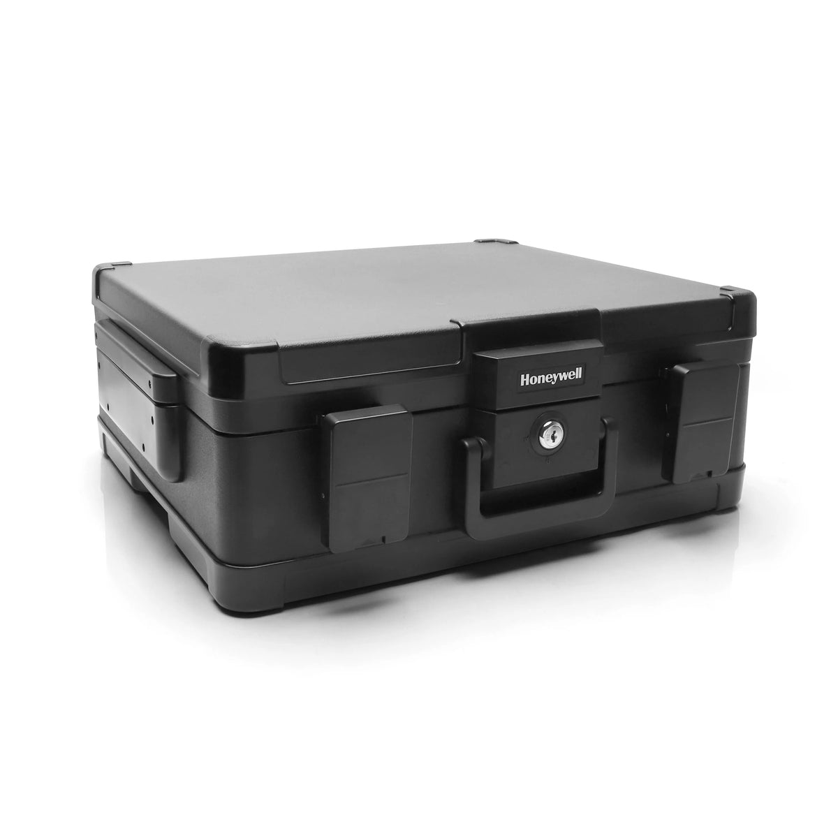 Honeywell Premium Waterproof Fire Resistant Chest Safe, Key Lock, Large 0.39 cu ft, Black
