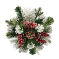 13" Mixed Flocked Pine, Berry & Pinecone Snowflake by Ashland in Red | Michaels
