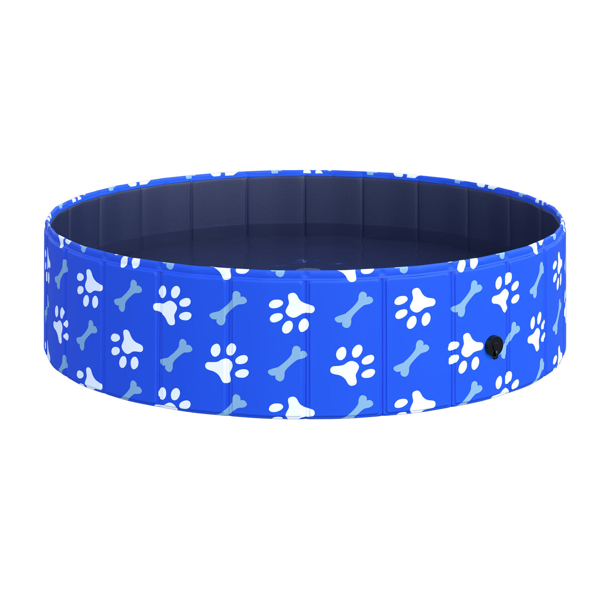 PawHut Hundepool Faltbar Planschbecken für Hunde bis 65 kg Ø120 x 30 cm Rutschfest Hundebadewanne Swimmingpool Schwimmbecken für Hunde und Katzen