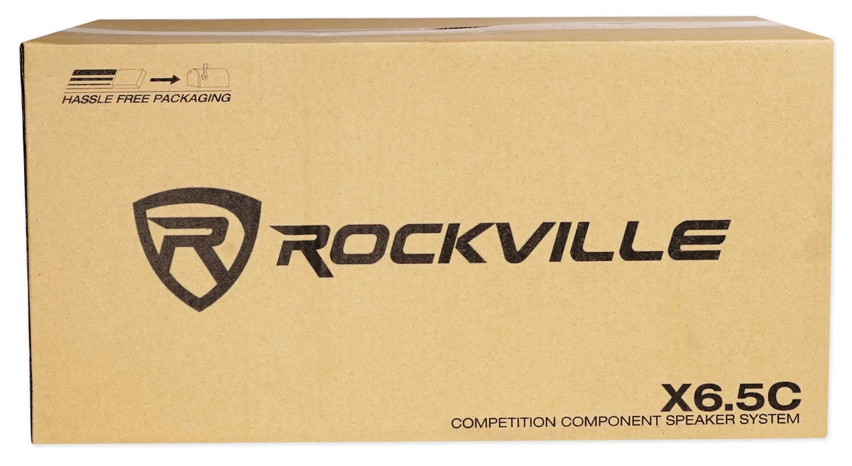 2) Pairs Rockville X6.5C Competition 6.5" 1000 Watt Component Car Audio Speakers