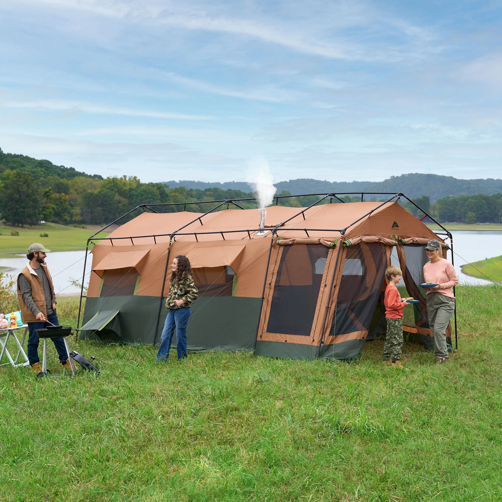 Ozark Trail 10 - Person Appalachian Tent, 4 Season with Stove Outlet