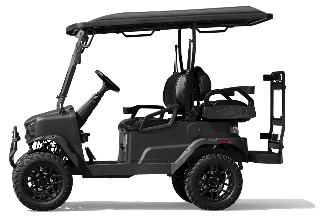 Coleman Powersports CGC2 51.2V Electric Utility Golf Cart, 4 - Seater Vehicle up to 20 MPH & 40 Miles Range, 5kw Motor, LCD Display & Rear Storage, Ages 16 and up, Matte Black
