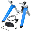 HOMCOM Rollentrainer, Radtrainer, 8 Widerstandsstufen, klappbar, für 26-29'', blau, 77 x 56 x 47,5 cm