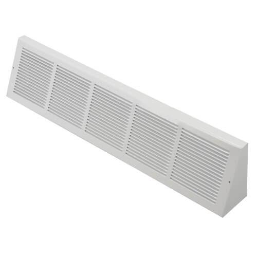 Hart & Cooley 43706 30" x 6" White Baseboard Return Air Grille (658 Series) | SupplyHouse.com