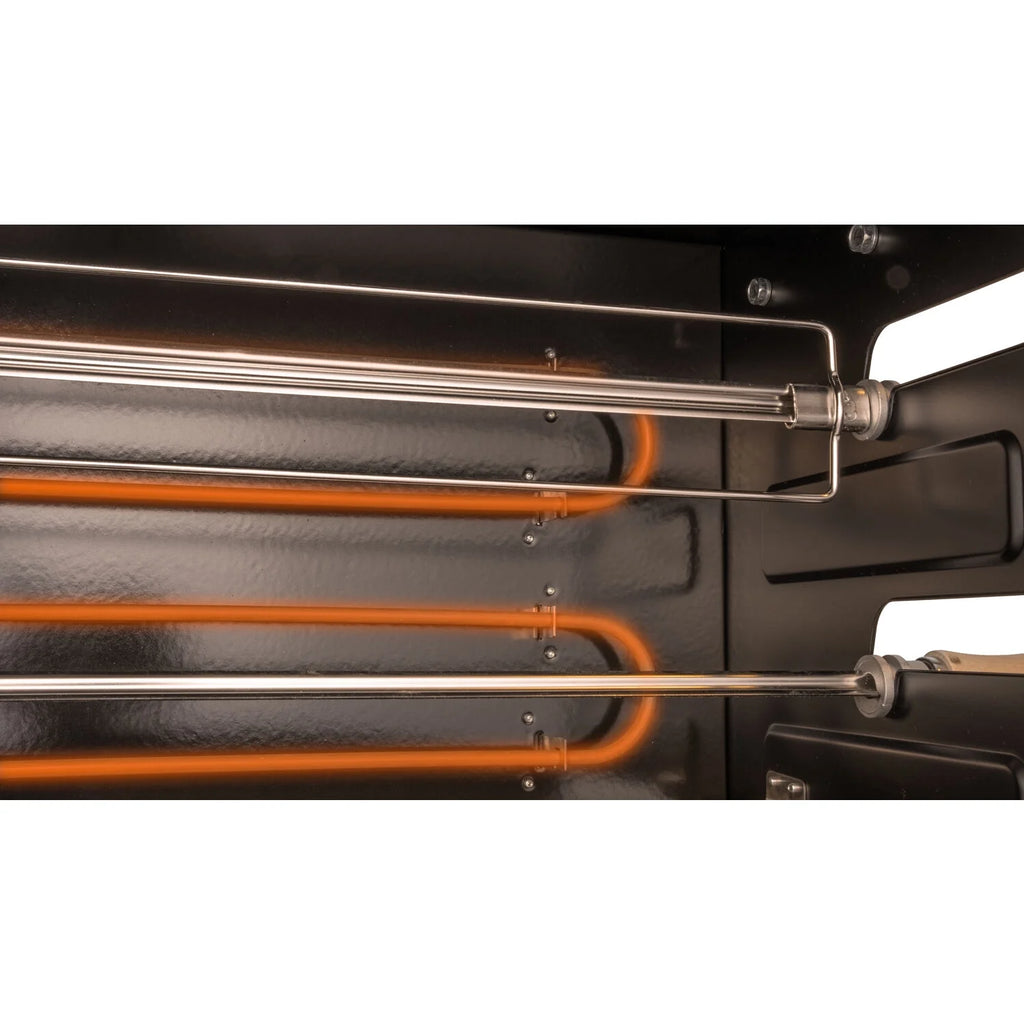 Brazilian Flame 2 - Skewer Brazilian Rotisserie Electric Grill in Red