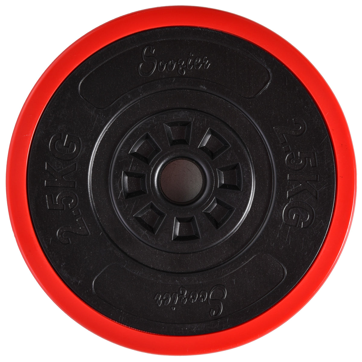 HOMCOM Hantelset 20/30KGS 2-IN-1 Hanteln&Langhanteln verstellbar Gewichtheben für Zuhause Fitness Muskel Rot+Schwarz 21,5 x 21,5 x 3,8 cm