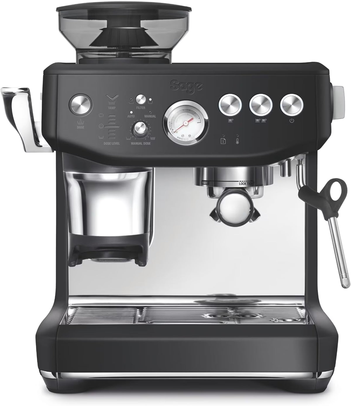 Breville Barista Express Impress Espresso Machine, 2 Liters - Black Truffle