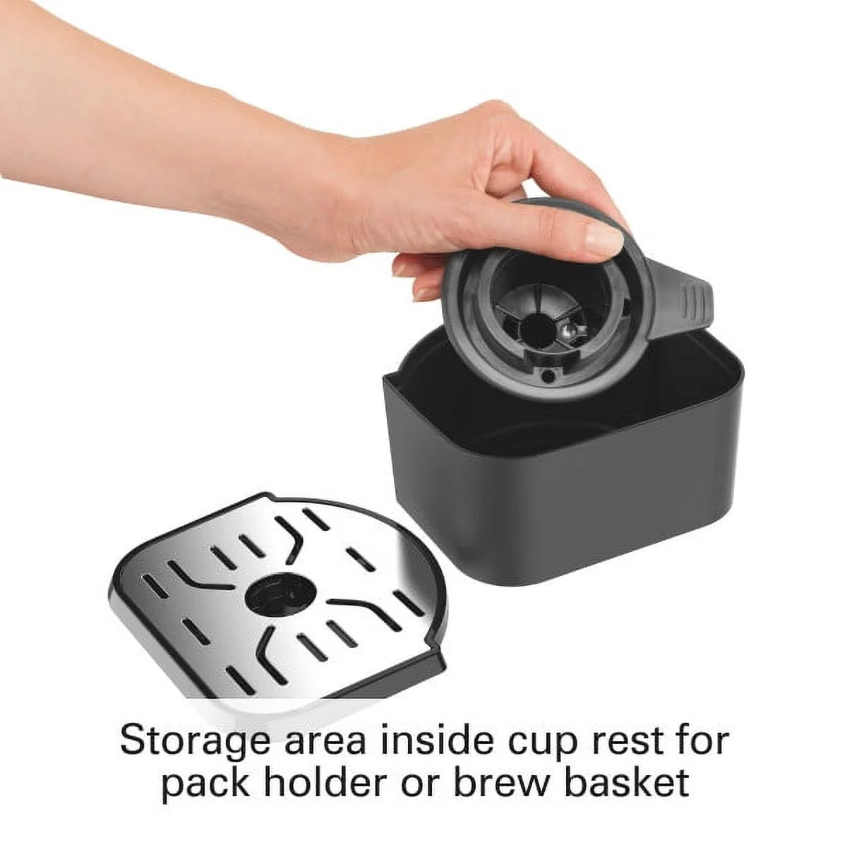 Hamilton Flexbrew Programmable Single Serve Pod to 12 Cup Coffee Maker, Black