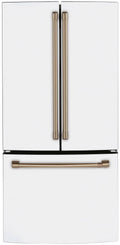 Cafe CWE19SP4NW2 18.6 Cu. ft. White Counter-Depth French-Door Refrigerator