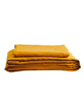 Bed Threads French Flax Linen Flat Sheet - Turmeric - Size King