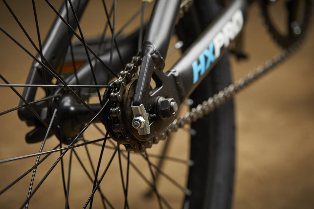 20-inch BMX Bikes HX-Pro Bike. Black with Teal. Aluminum Frame
