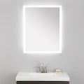 Allen + Roth 24-in x 30-in Dimmable LED Lighted Clean Fog Free Frameless Bathroom Vanity Mirror