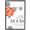 Craig Frames 1WB3BK 24 by 36 inch Picture Frame, Smooth Wrap Finish, 1 inch Wide, Black