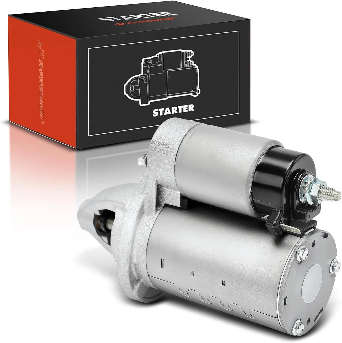 A - Premium Starter Motor Compatible with Jeep Cherokee & Dodge Grand Caravan, Journey, Avenger & Chrysler Town & Country, 200 & Ram Promaster 1500 2500 3500 & Volkswagen Routan, 12V 1.3KW 10 - Teeth CW