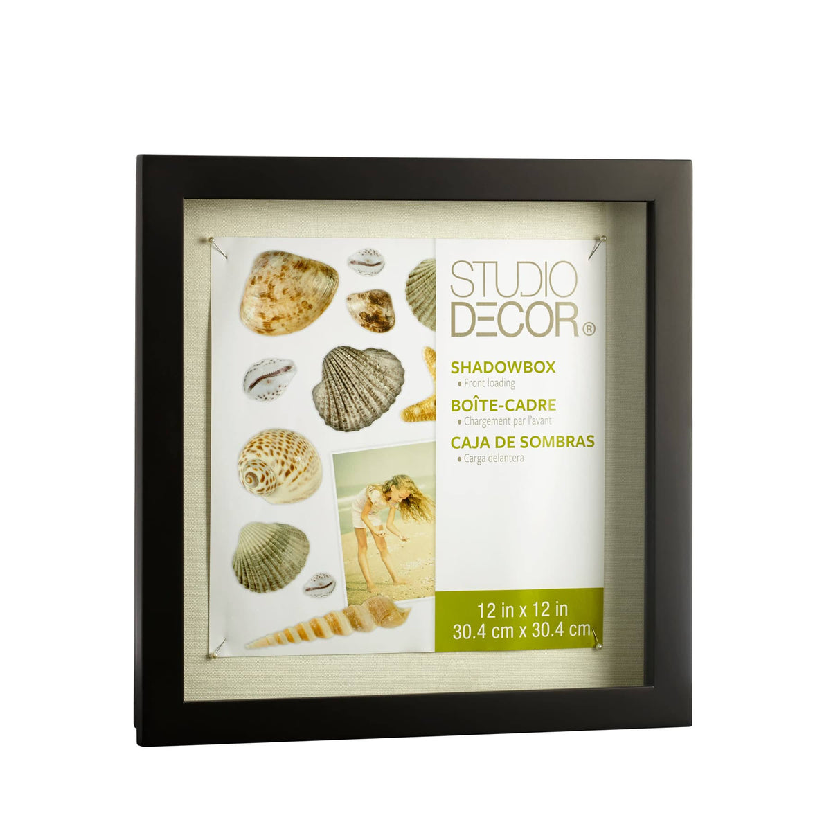 Black Front Opening Shadow Box by Studio Decor | 12" x 12" | Michaels