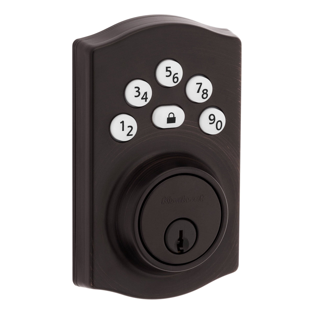 Kwikset Powerbolt Venetian Bronze Zinc Electronic Deadbolt