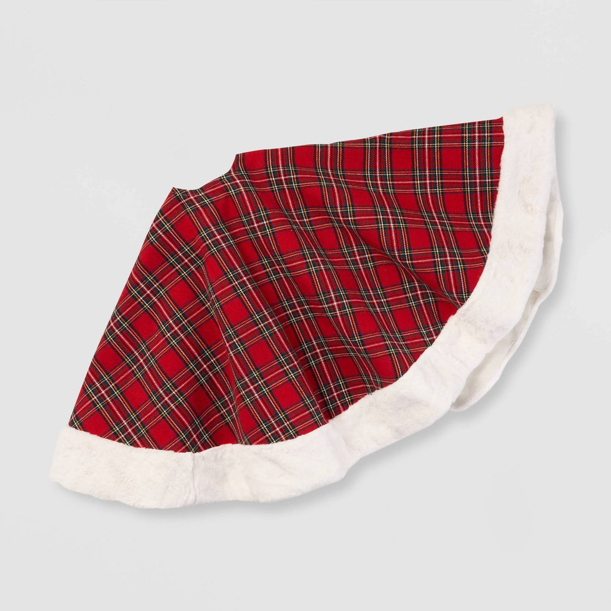 Plaid Tree Skirt Red - Wondershop