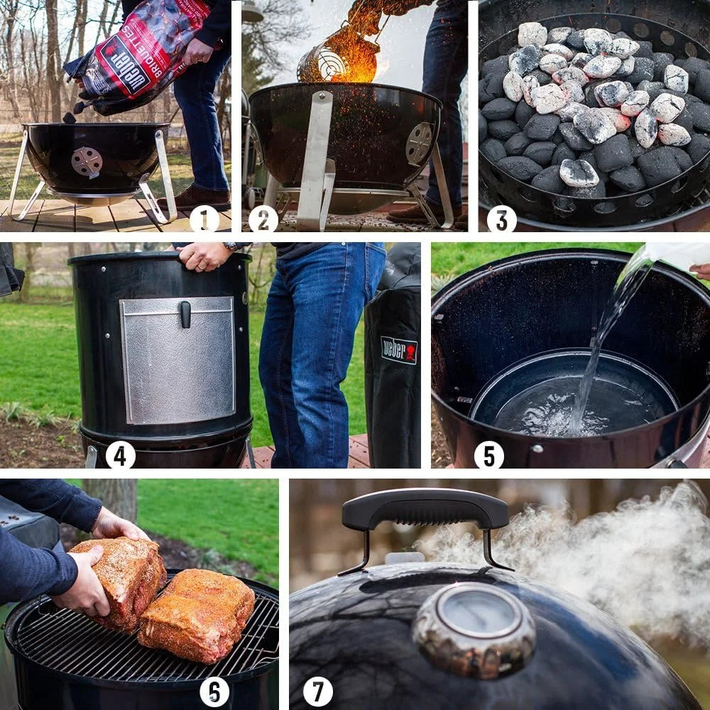 Weber 18 - Inch Smokey Mountain Cooker, Charcoal Smoker, Black