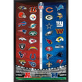 Trends International NFL League - Logos 22 Framed Wall Poster Prints Black Framed Version 22.375" x 34"