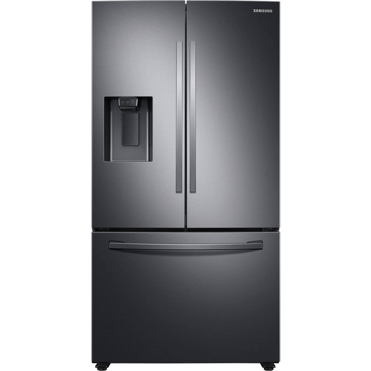 Samsung 27 Cu. ft. Fingerprint Resistant Black Stainless Steel French Door Refrigerator-RF27T5241SG