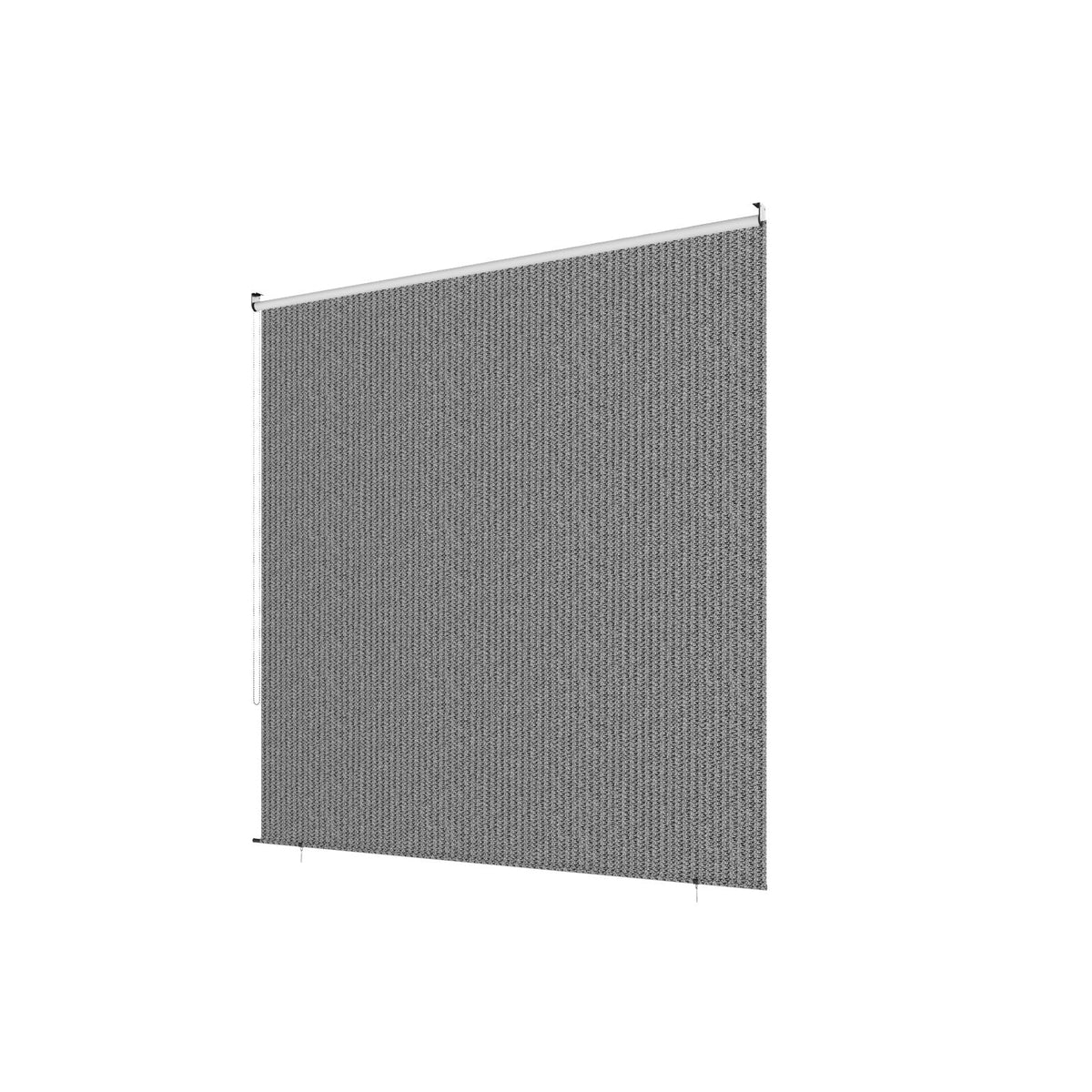 AECOJOY Outdoor Roller Shade, 10'(W) x8'(H) Sun Shade Cover Canopy, Mocha&Gray