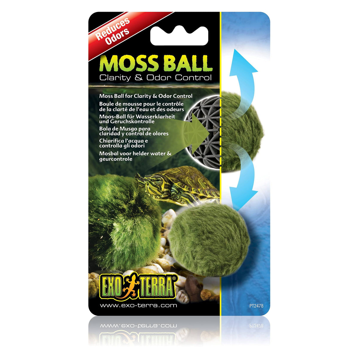 Exo Terra Moss Ball Clarity & Odor Control