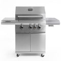 3-Burner Propane Gas Grill With Infrared Side Burner - BBQ-VCT3BSB-LP