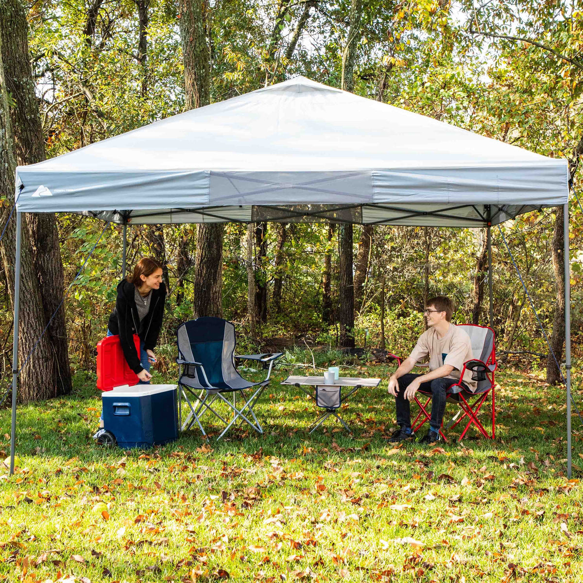 Ozark Trail 12' x 12' Instant Straight Leg Canopy for Camping - Gray