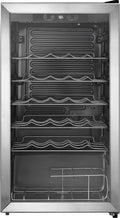 Insignia - 29-Bottle Wine Cooler - Stainless Steel