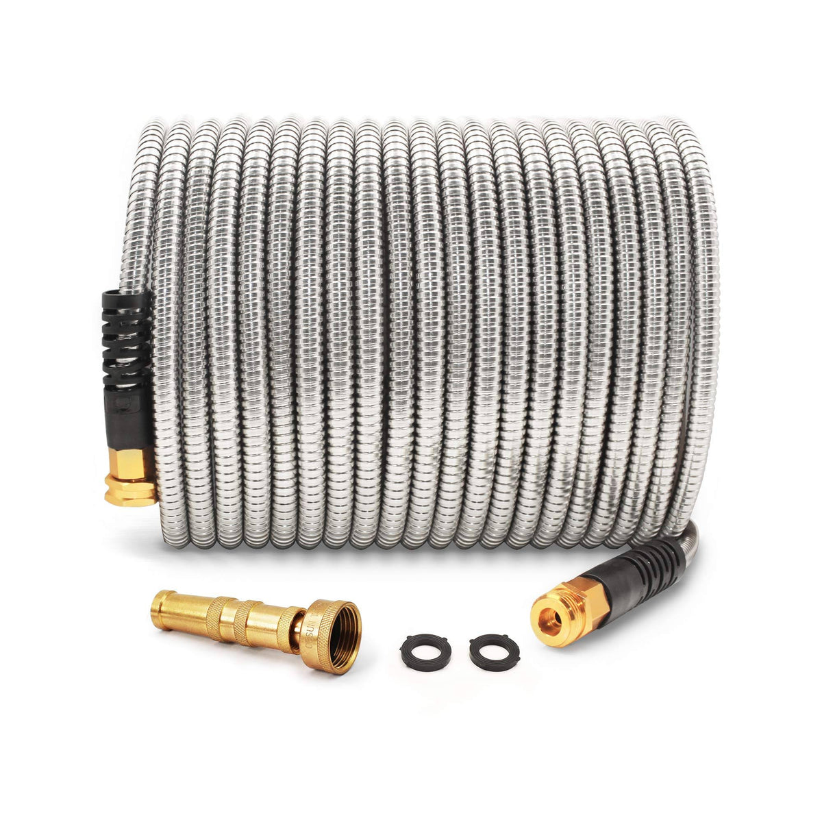Stainless Steel Metal Garden Hose | Cesun 50 Feet