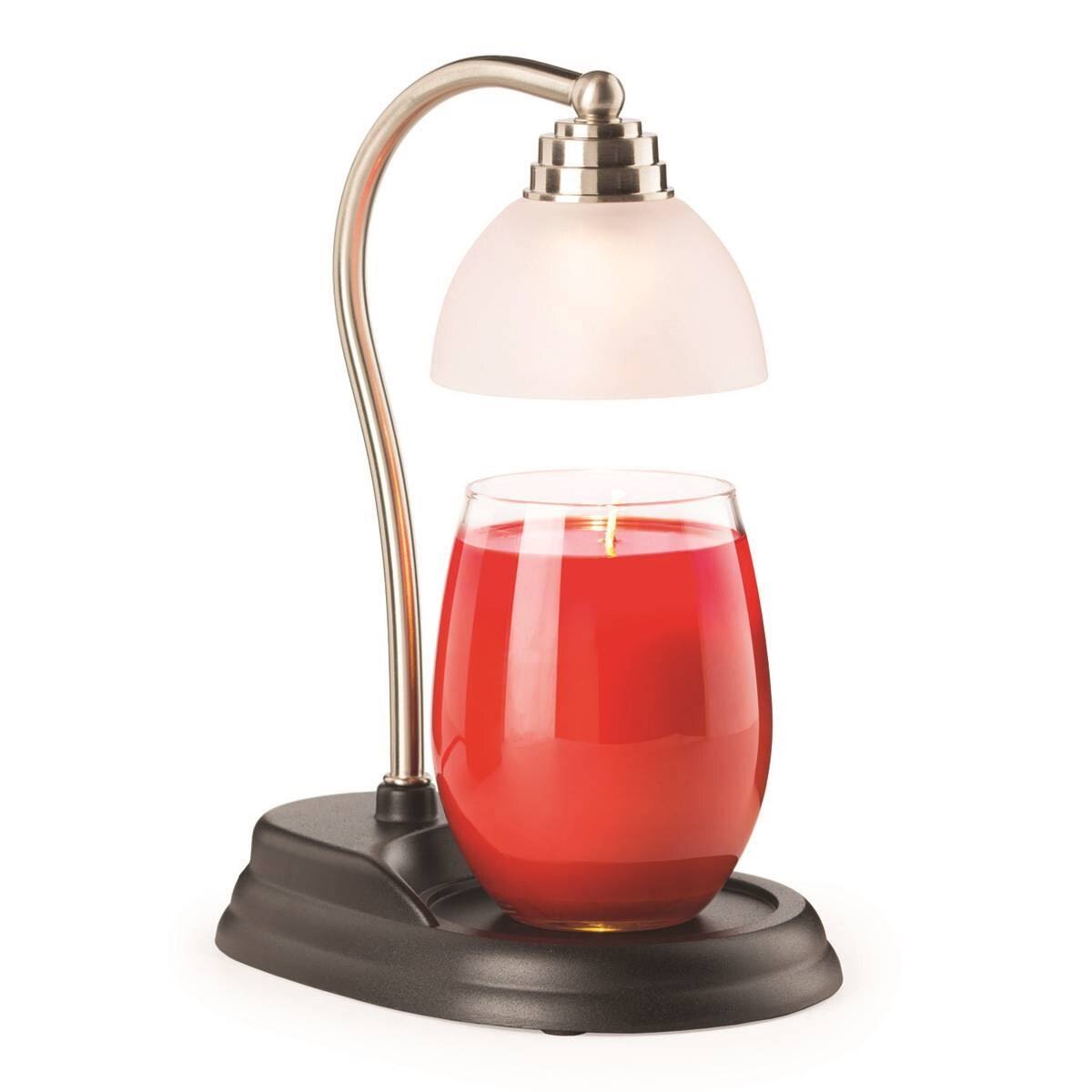 Candle Warmers etc. Pewter Aurora Candle Warmer Lamp
