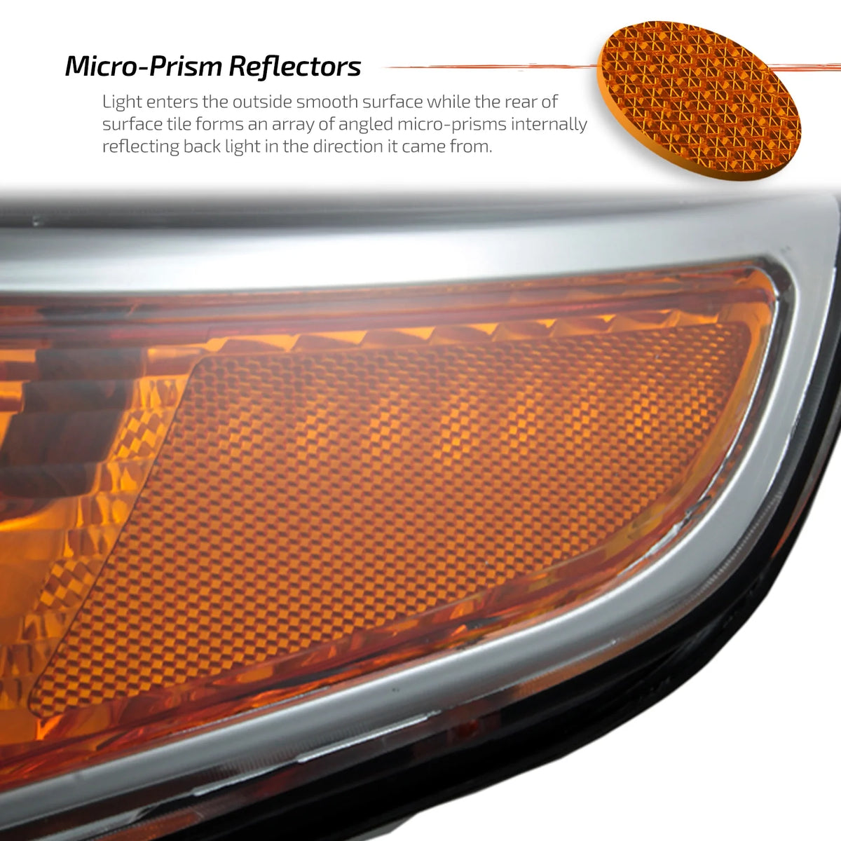 AKKON - for 2011 - 15 Ford Explorer Driver + Passenger Projector Headlight Assembly Chrome Housing Clear Lens Full Set