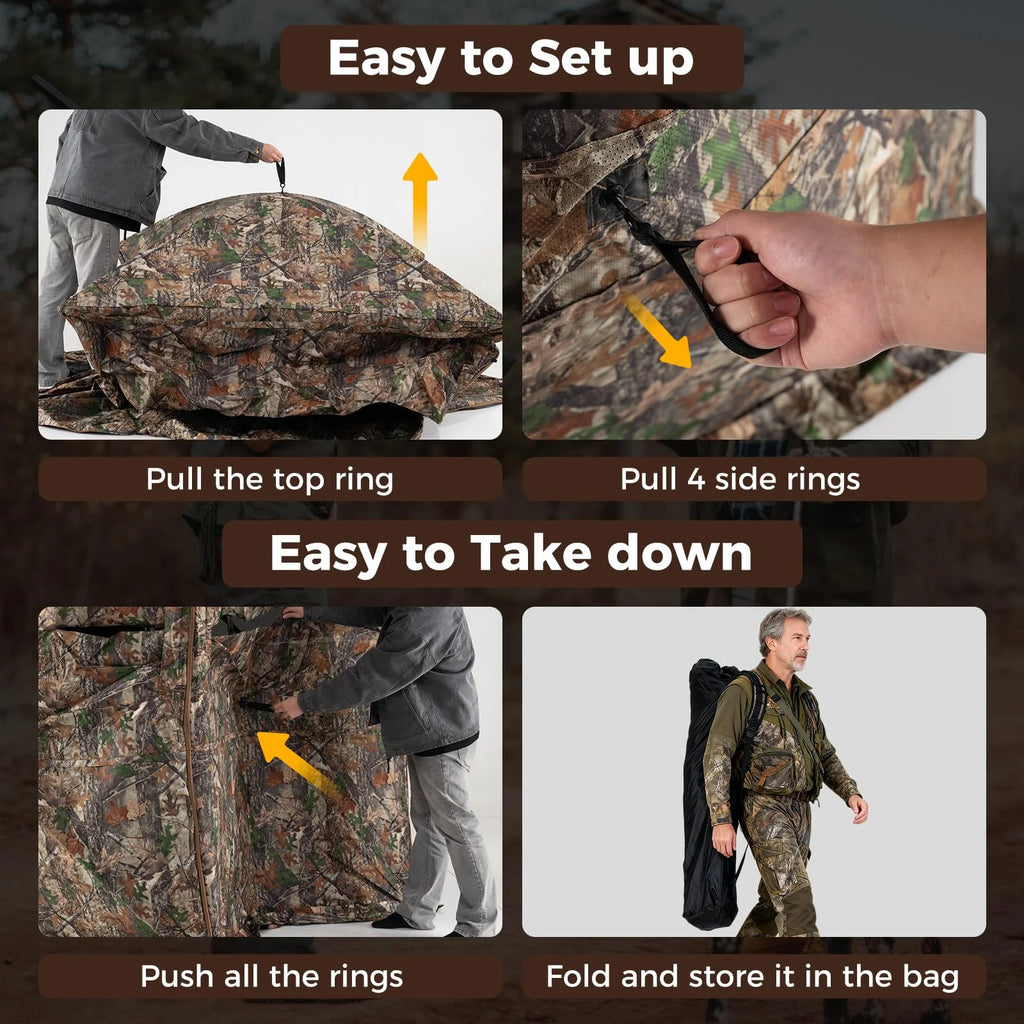 Tangkula 270° See Through Hunting Blind