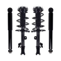 Set 4 Front Quick Complete Strut - Coil Spring - Rear Shock for 2014 - 2016 Toyota Highlander V6