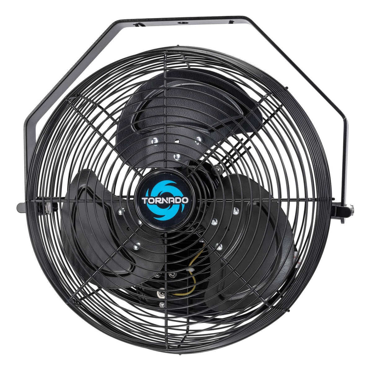 Tornado 12 inch Outdoor Rated Ipx4 Water-Resistant High Velocity Metal Industrial Wall Mount Fan for Commercial, Industrial, Residential, TEAO Motor