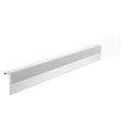 Baseboarders Basic Series 4 ft. Galvanized Steel Easy Slip-On Baseboard Heater Cover in White