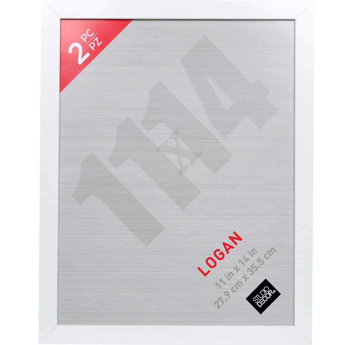 2-Pack Wall Frames, Logan by Studio Dcor 11" x 14" in White