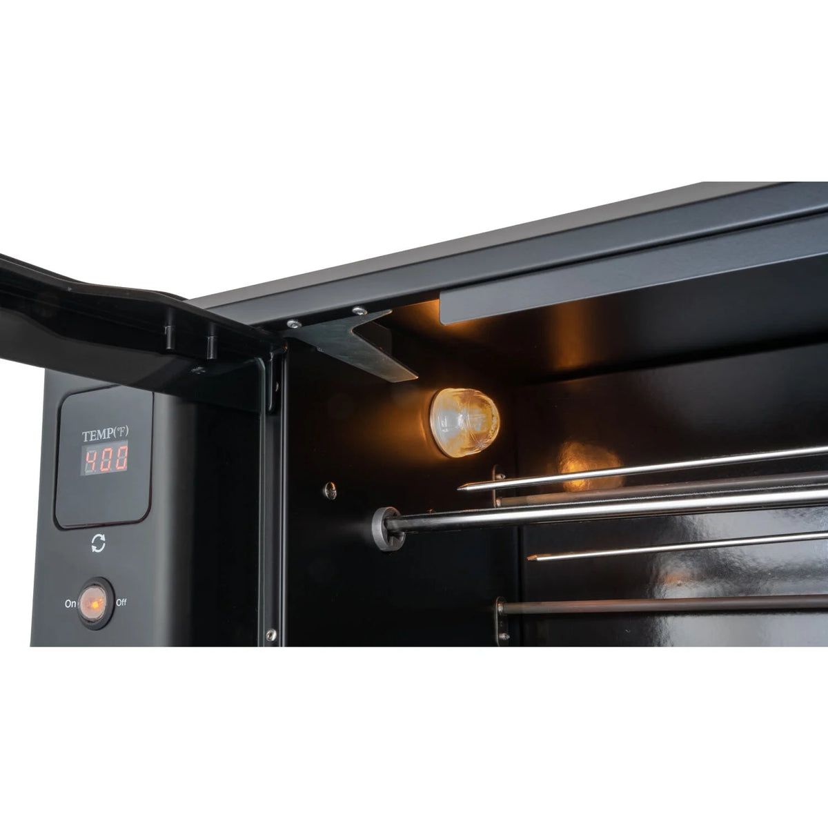 Brazilian Flame 2 - Skewer Brazilian Rotisserie Electric Grill in Red
