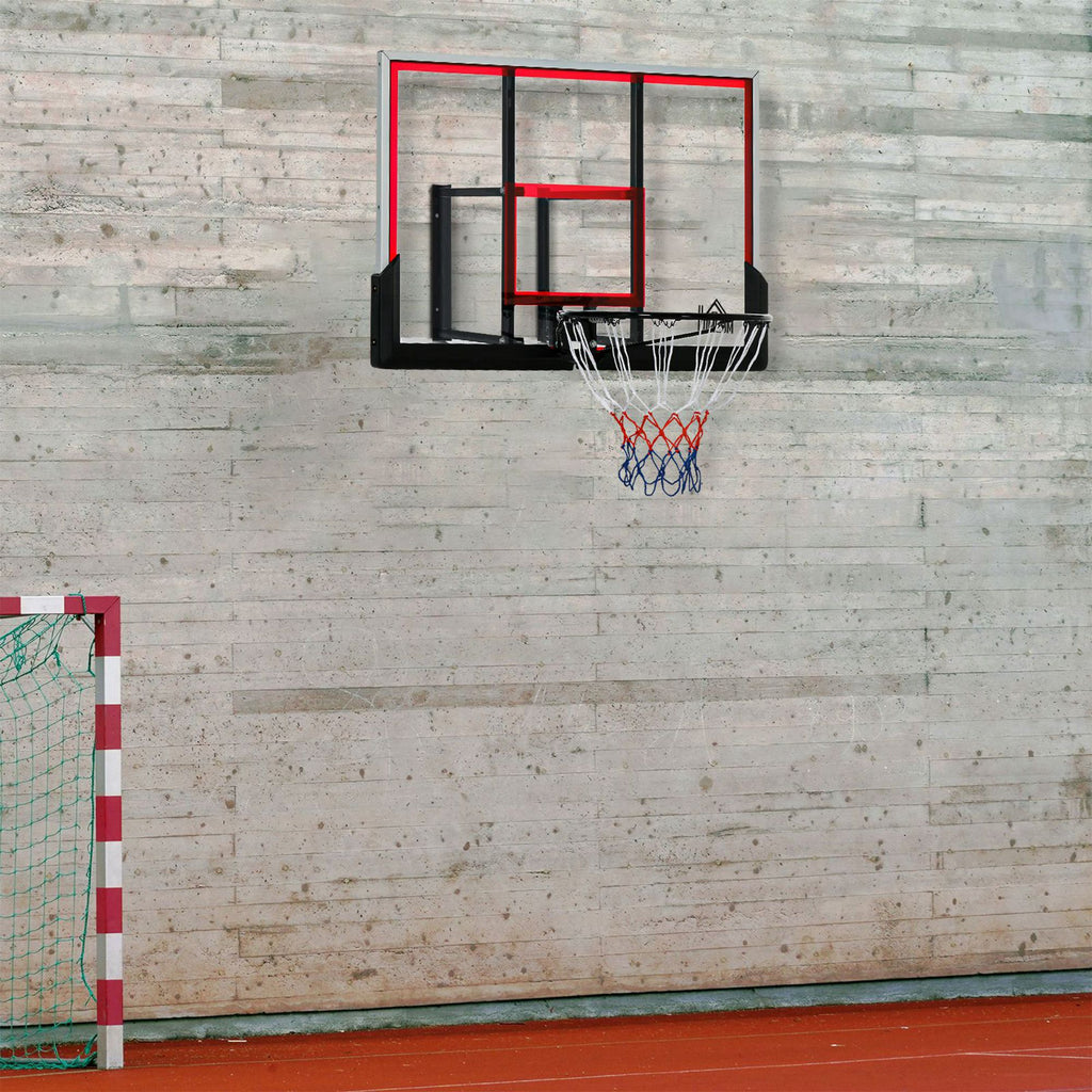 HOMCOM Wandmontierter Basketballkorb mit speziellem Korb - 102 x 76 x 110 cm - Innen- und Außenbereich