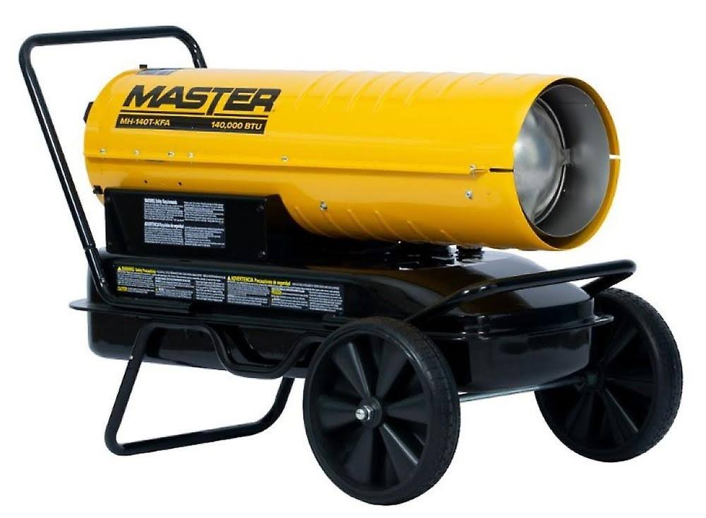 Master MH-140T-KFA 140,000 BTU Kerosene/Diesel Forced Air Heater with Thermostat