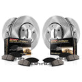 Power Stop Front and Rear Stock Replacement Brake Pad and Rotor Kit KOE4077
